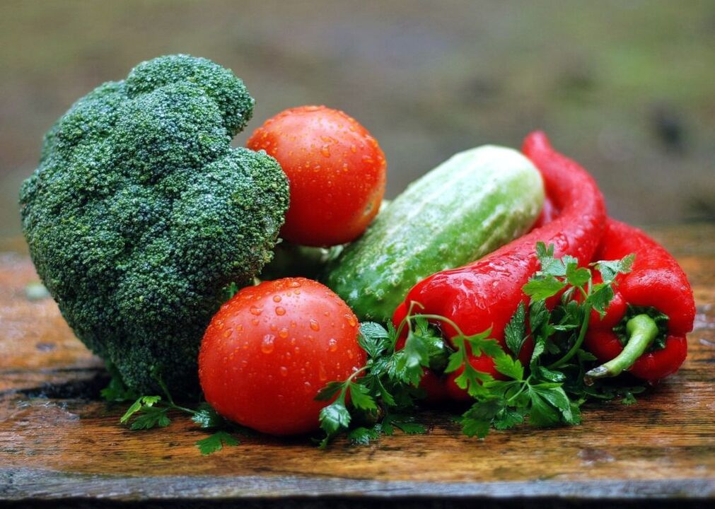 vegetables for prostatitis