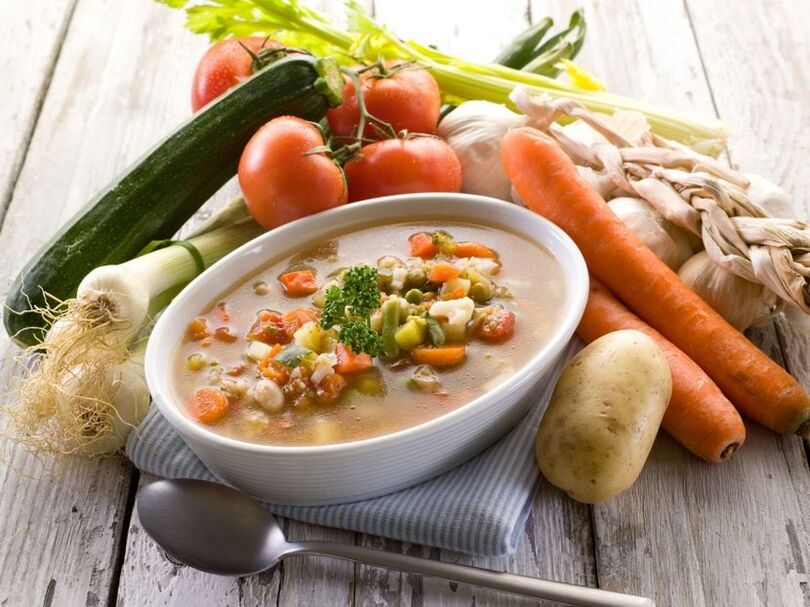 vegetable soup for prostatitis and prostate adenoma